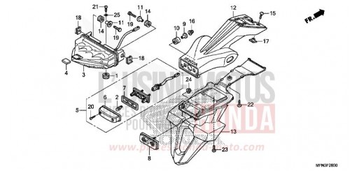 FEU ARRIERE CB1000RAE de 2014